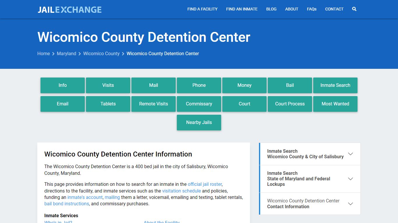 Wicomico County Detention Center - Jail Exchange